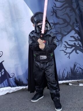 Star Wars Black Darth Vader Kids Costume Size Medium